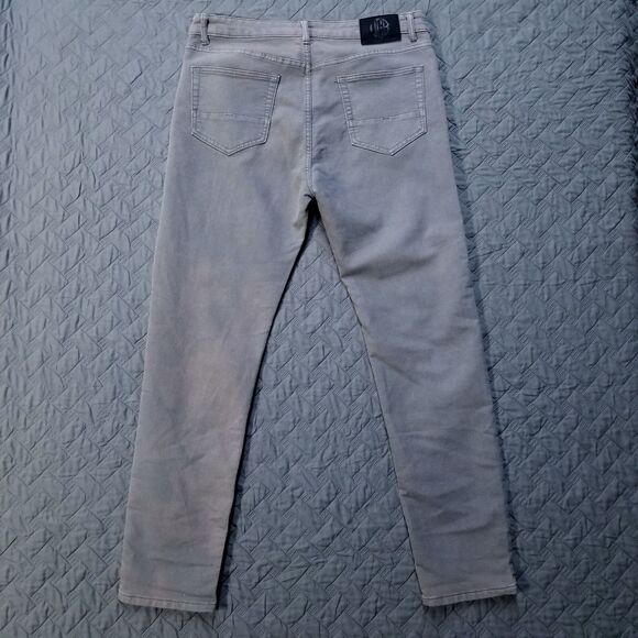 Vintage Genes Black Jeans Mens 36x32 Purple Slim Fit Dark Wash American Denim - Picture 2 of 12